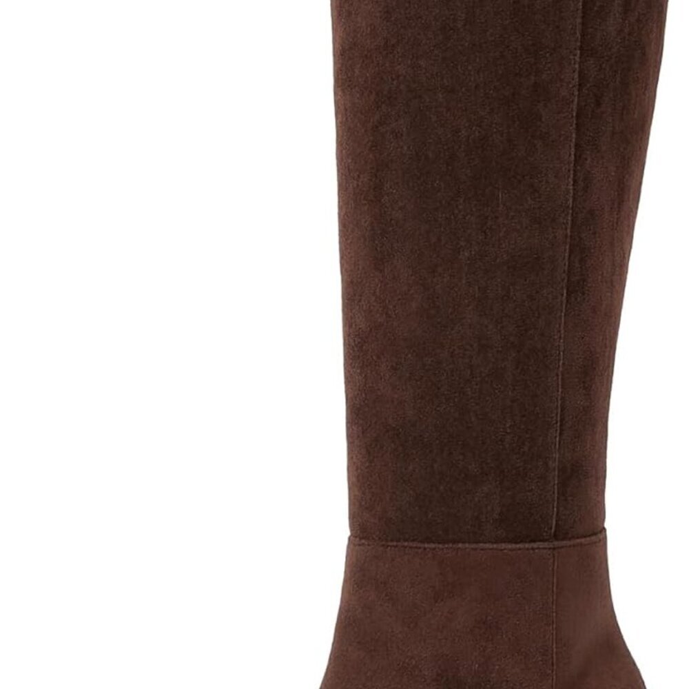 Elegant Women's Knee High Boots - Breathable Faux Leather & Stylish Zipper